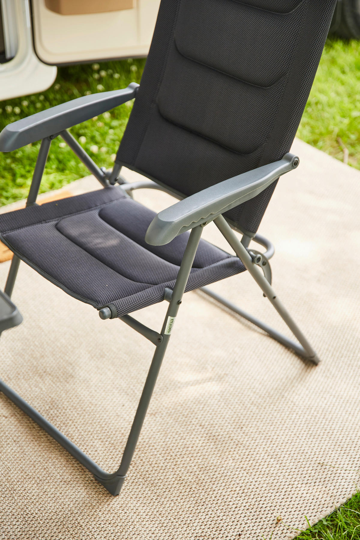 CAMPINGSESSEL - Anthrazit, KONVENTIONELL, Textil/Metall (71/118/59cm) - Siena Garden