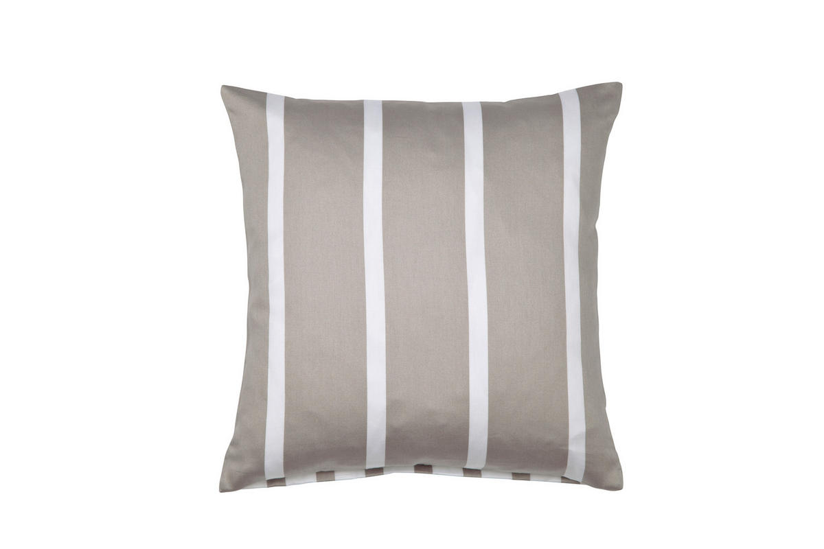 KISSENHÜLLE GENTANO 40/40 cm  - Braun/Weiß, Design, Textil (40/40cm) - Janine