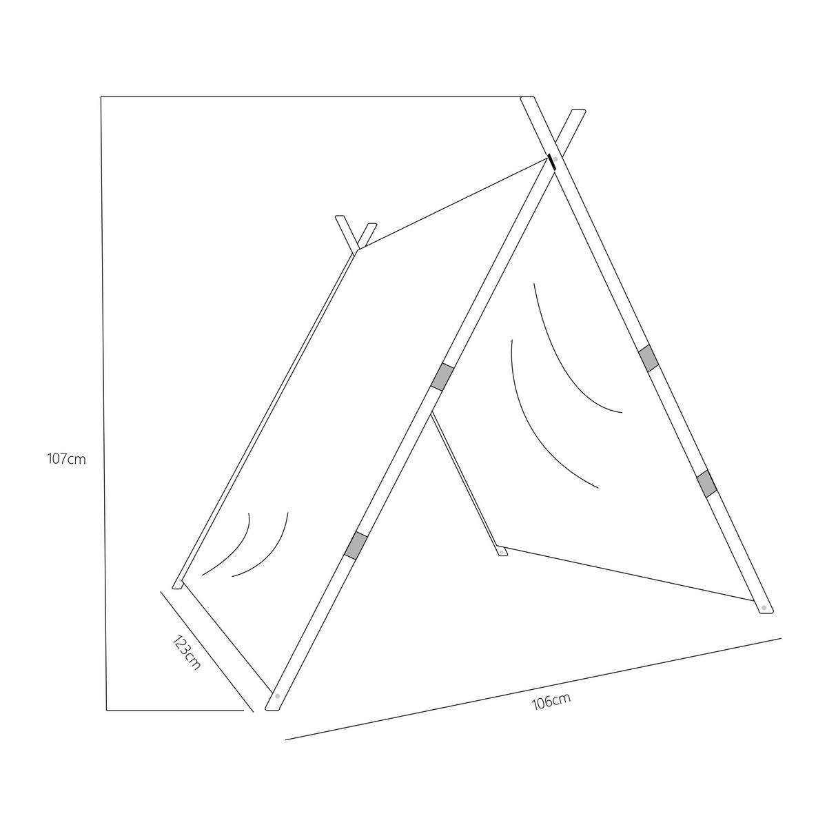 SPIELZELT - Grün, KONVENTIONELL, Holz/Textil (123/107/106cm) - Ambia Garden