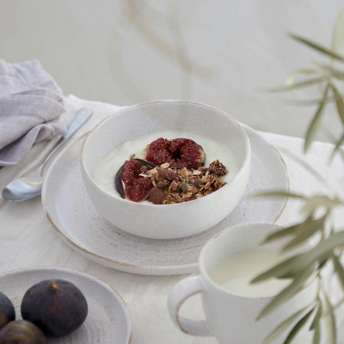 KOMBISERVICE Creme VERMONT 5-teilig 1 Personen  - Creme, Basics, Keramik - Costa Nova