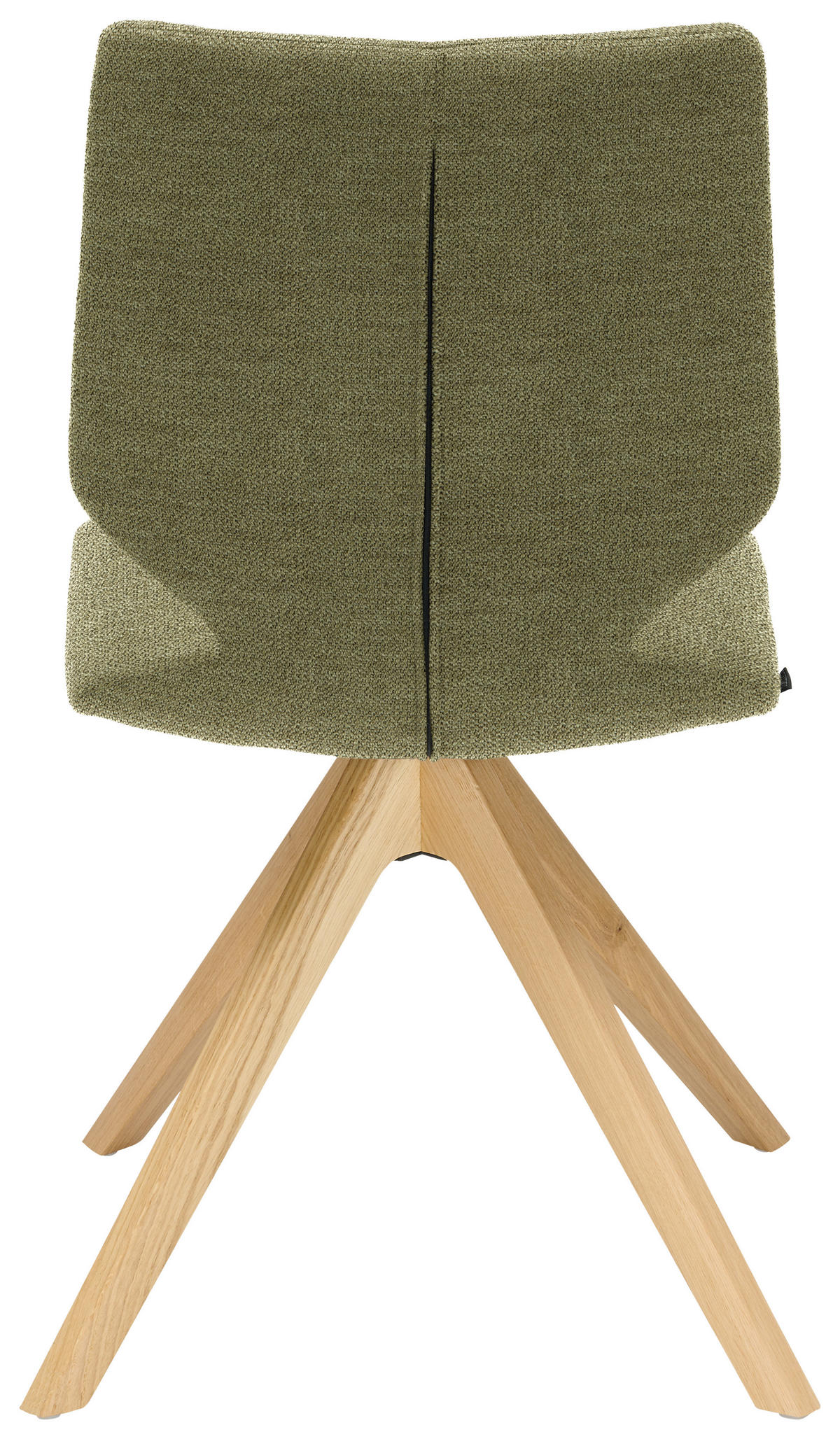 STUHL Struktur  - Eichefarben/Hellgrün, Design, Holz/Textil (50/92/64cm) - Venjakob