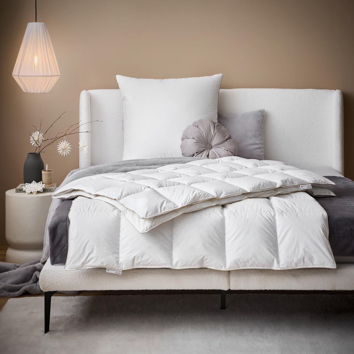 DAUNENDECKE  Golden Glow  155/220 cm   - Weiß, Basics, Textil (155/220cm) - Centa-Star