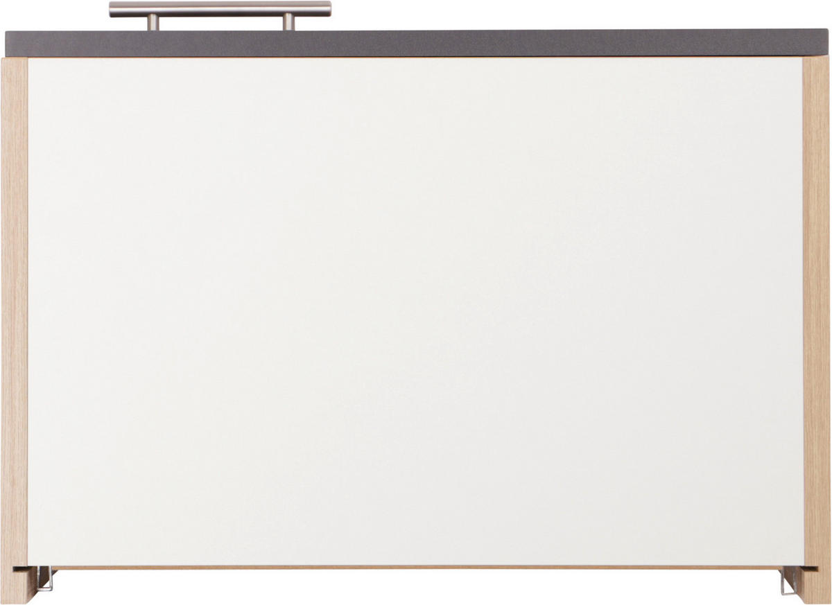 KÜCHENOBERSCHRANK 50/56,1/34,6 cm  in Grau, Eichefarben  - Eichefarben/Silberfarben, Basics, Holzwerkstoff/Metall (50/56,1/34,6cm) - Respekta