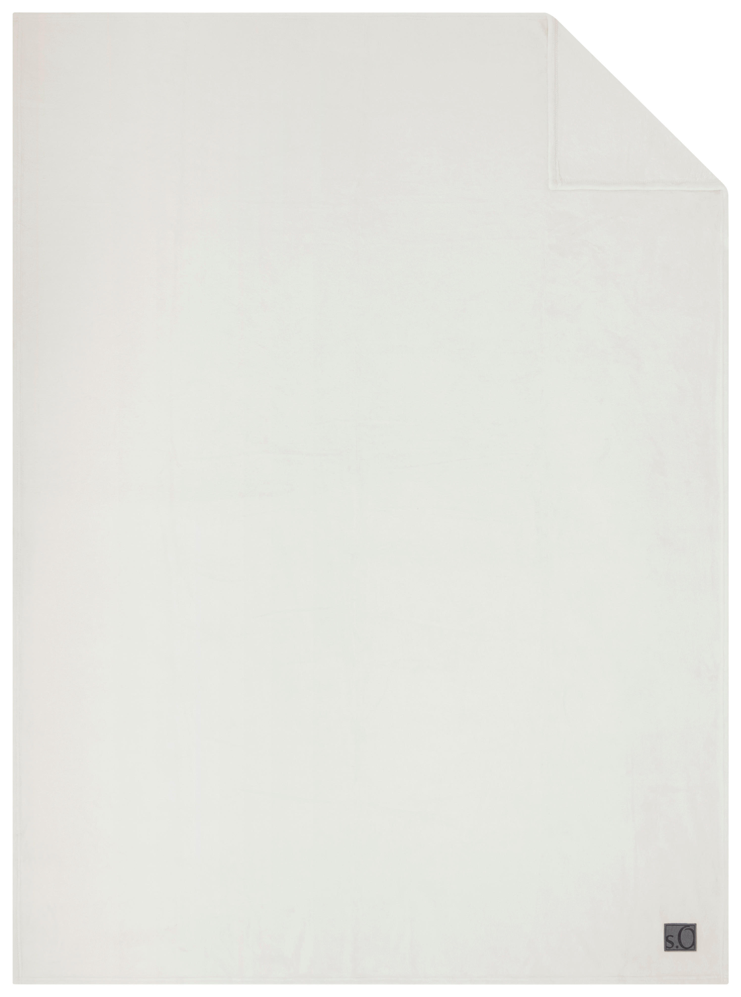 WOHNDECKE Kuschelsoft 150/200 cm  - Weiß, Basics, Textil (150/200cm) - S. Oliver