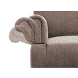 SOFA Flachgewebe Braun  - Naturfarben/Braun, ROMANTIK / LANDHAUS, Holz/Textil (181/98/81cm) - Cantus