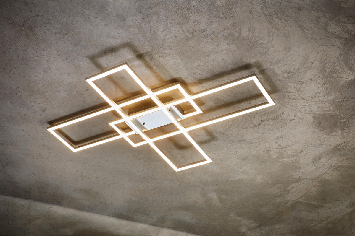Plafonieră Cu Led 45 W    99/69/5 cm  - argintiu, Trend, plastic/metal (99/69/5cm) - Novel