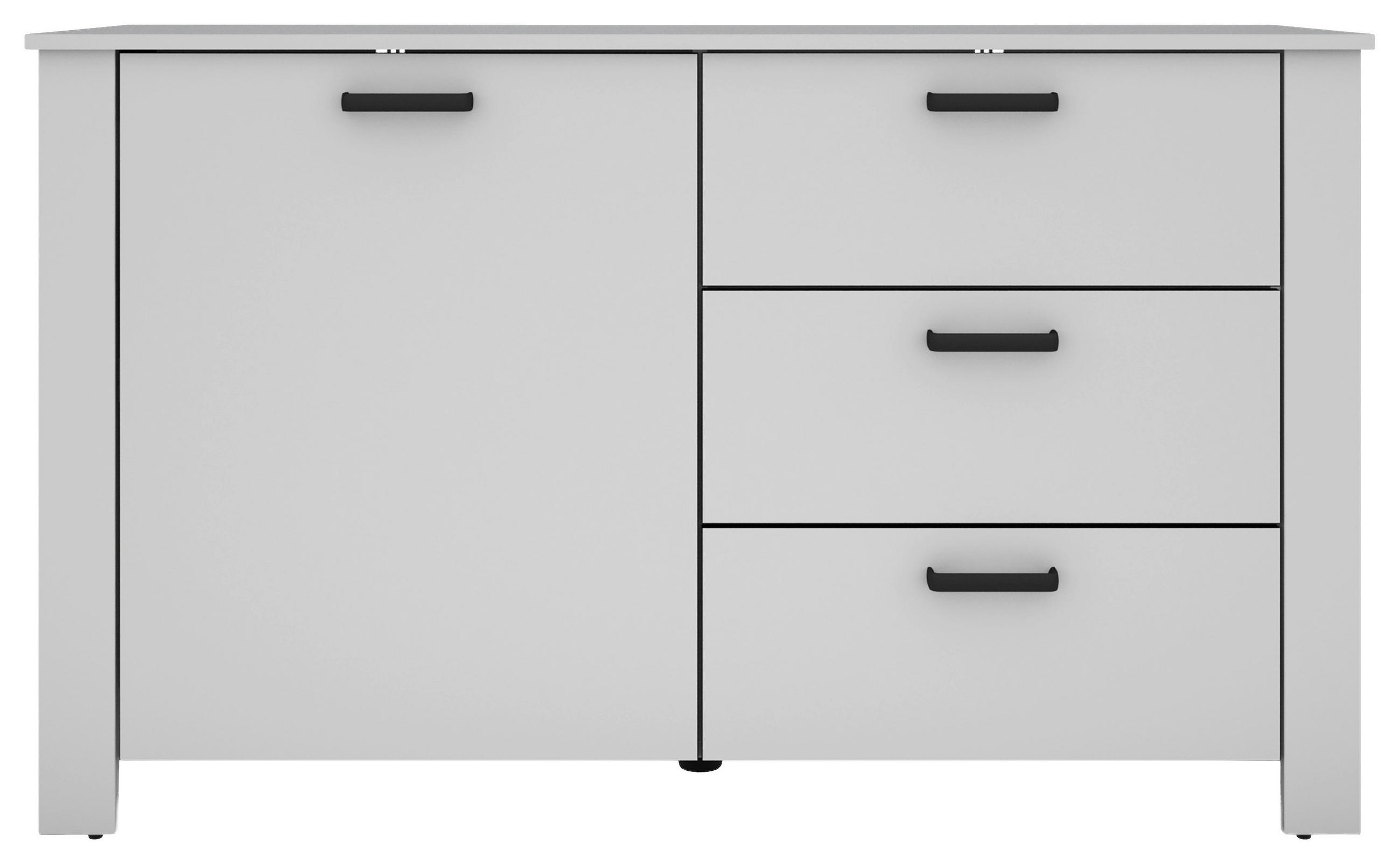 SIDEBOARD  in 140/84/40 cm  - Schwarz/Weiß, Design, Holzwerkstoff/Kunststoff (140/84/40cm) - MID.YOU