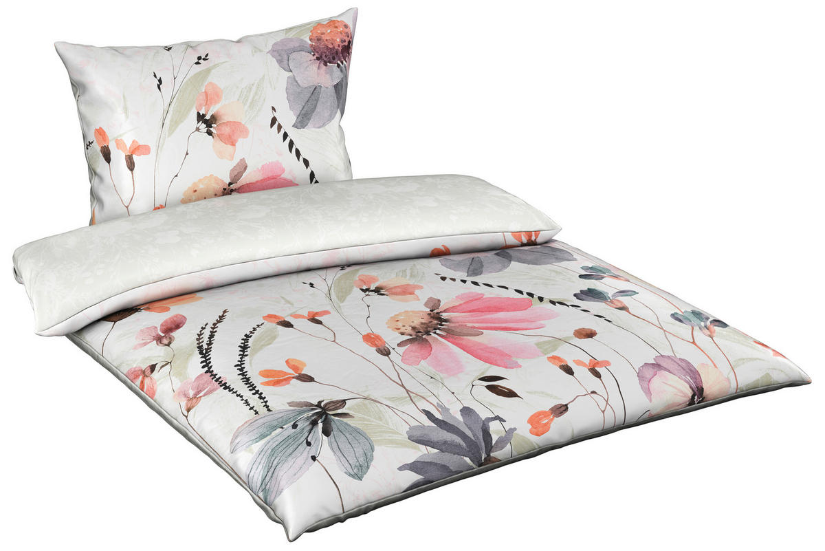 POSTEĽNÁ BIELIZEŇ, satén, viacfarebná, 140/200 cm - viacfarebná, Konventionell, textil (140/200cm) - Esposa