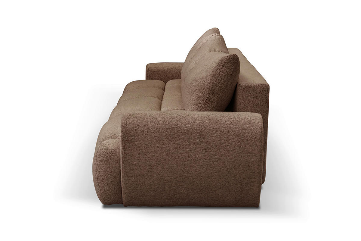 SCHLAFSOFA ALBA in Struktur Kupferfarben  - Schwarz/Kupferfarben, Design, Holz/Holzwerkstoff (242/93/104cm) - MID.YOU