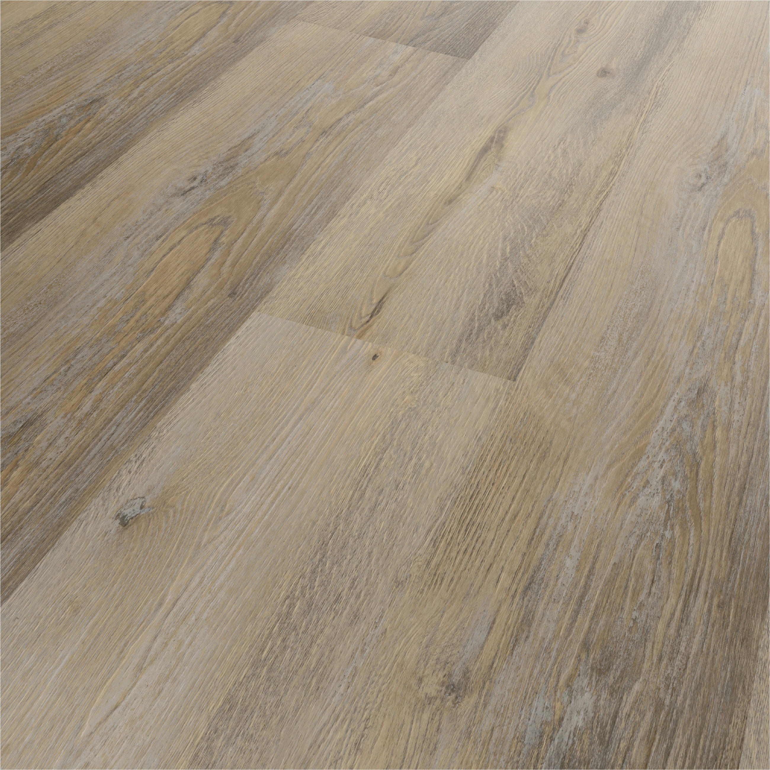 DESIGNBODEN Variant  - Sandfarben/Eichefarben, Basics, Kunststoff (122/23/0.48cm)