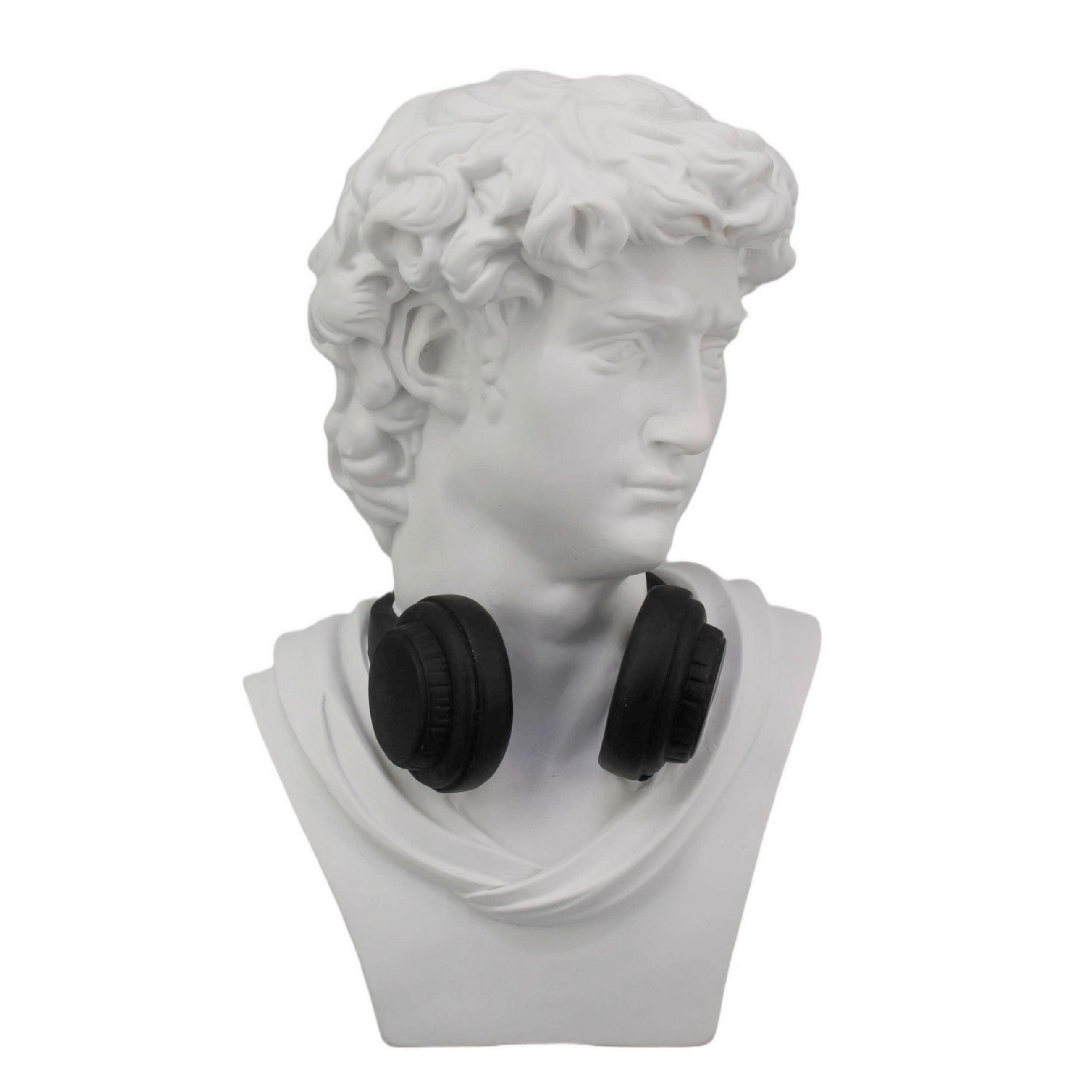 Cap Decorativ - alb/negru, Lifestyle, plastic/piatră (19,5/29,5/15,5cm) - Ambia Home