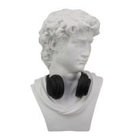 Cap Decorativ - alb/negru, Lifestyle, plastic/piatră (19,5/29,5/15,5cm) - Ambia Home