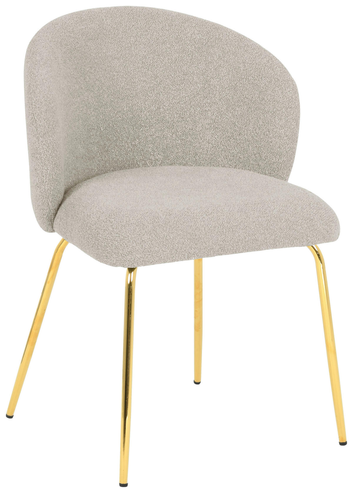 Scaun din metal, textil, taupe, auriu,  - auriu/taupe, Design, metal/textil (57/79/59cm) - Xora