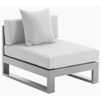 LOUNGEMITTELTEIL - Hellgrau, Design, Textil/Metall (70/60/90cm) - Amatio