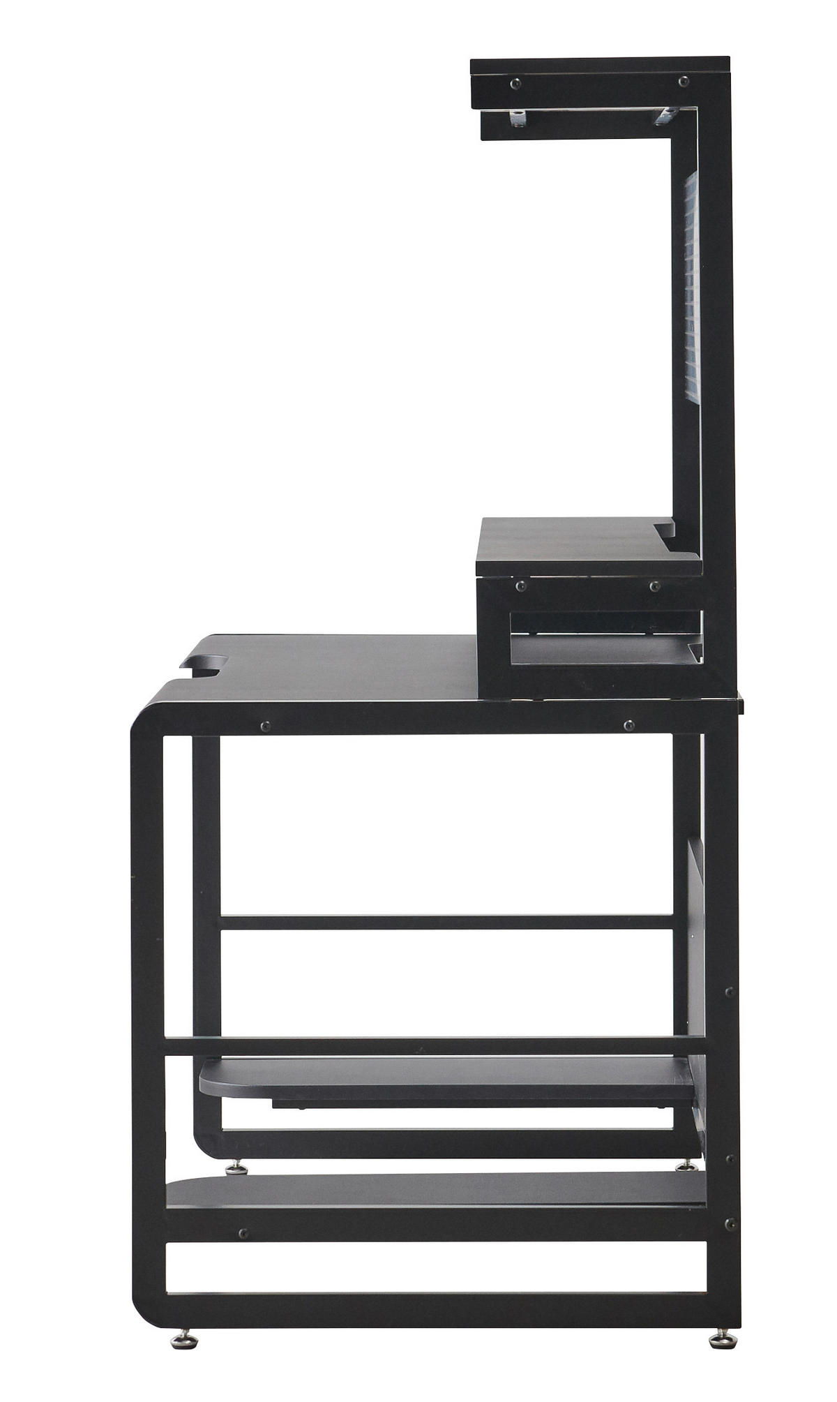 SCHREIBTISCH 120/70/148 cm  in Schwarz  - Schwarz, Design, Holzwerkstoff/Metall (120/70/148cm) - Livetastic