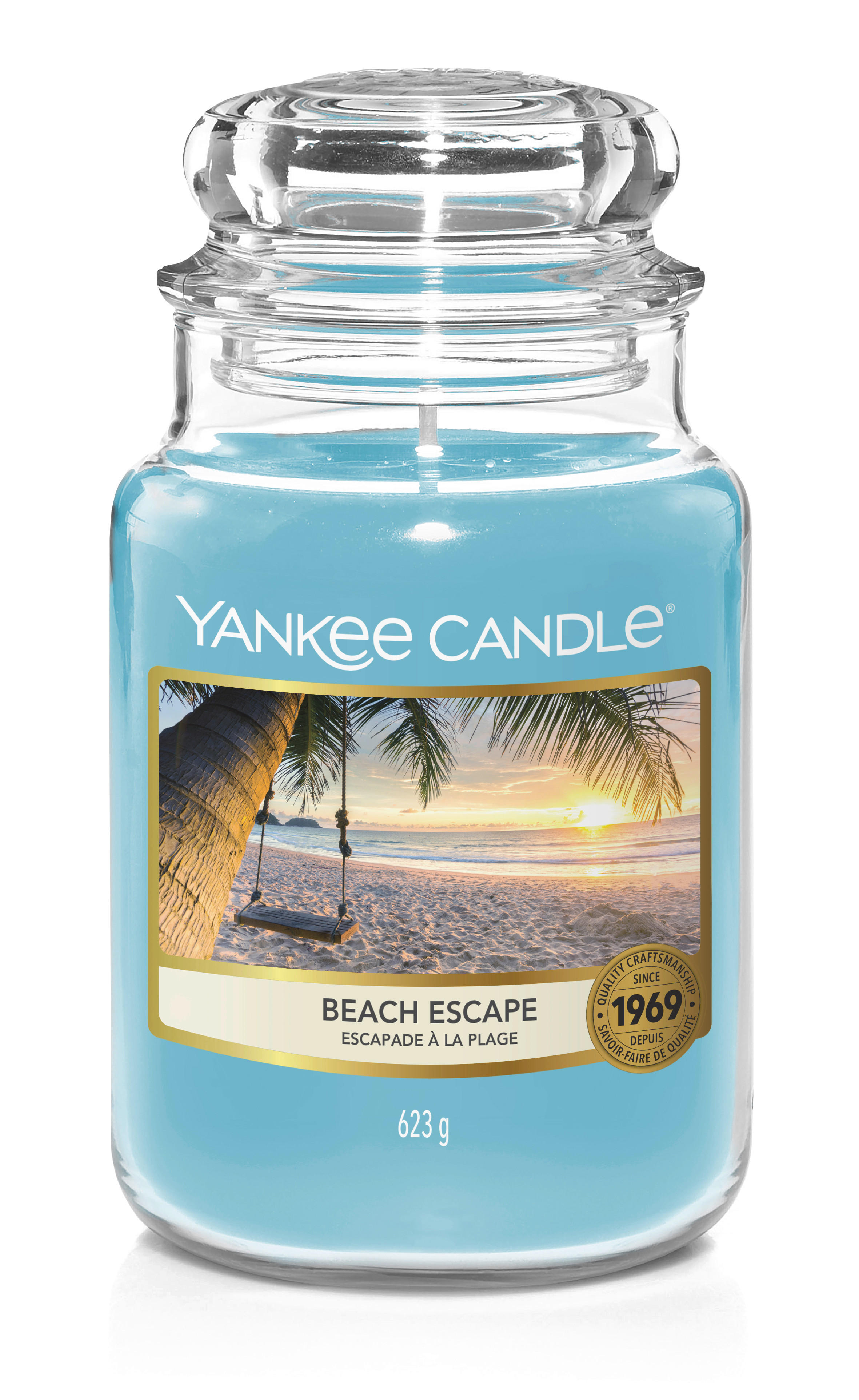 DUFTKERZE Yankee Candle Beach Escape  - Blau/Transparent, Trend, Glas (10,5/17,8/10,5cm) - Yankee Candle
