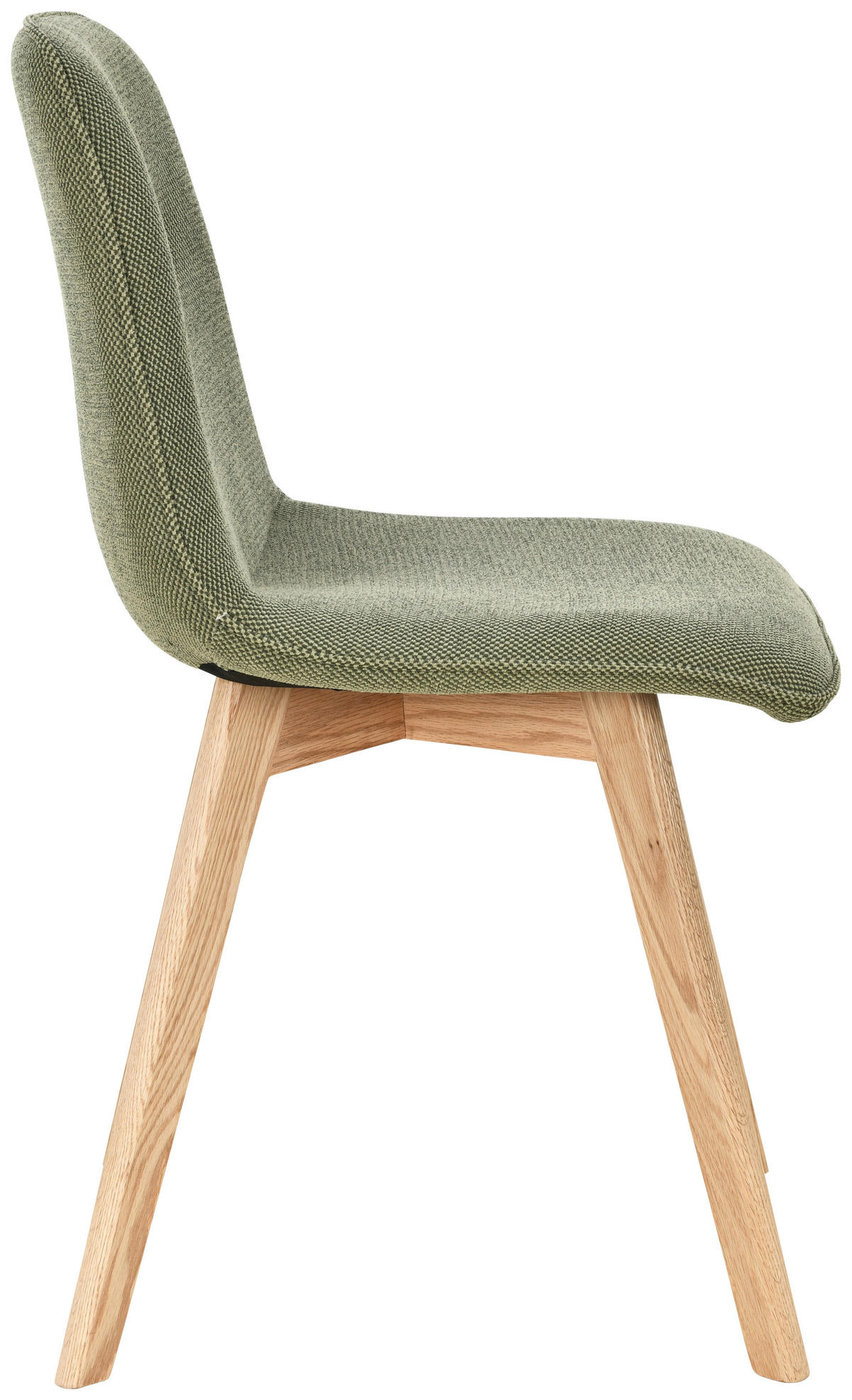 STUHL  Stoffauswahl  Leinenoptik  - Eichefarben/Grün, MODERN, Holz/Textil (45/88/54cm) - Cantus