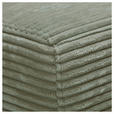 ECKSOFA  in Cord Dunkelgrün  265/224 cm  - Dunkelgrün/Schwarz, Design, Kunststoff/Textil (265/224cm) - Hom`in