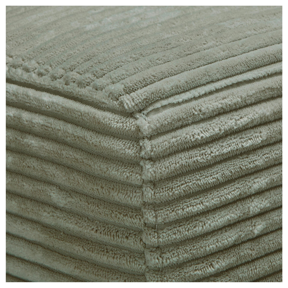 ECKSOFA in Cord Dunkelgrün  - Dunkelgrün/Schwarz, Design, Kunststoff/Textil (265/224cm) - Hom`in
