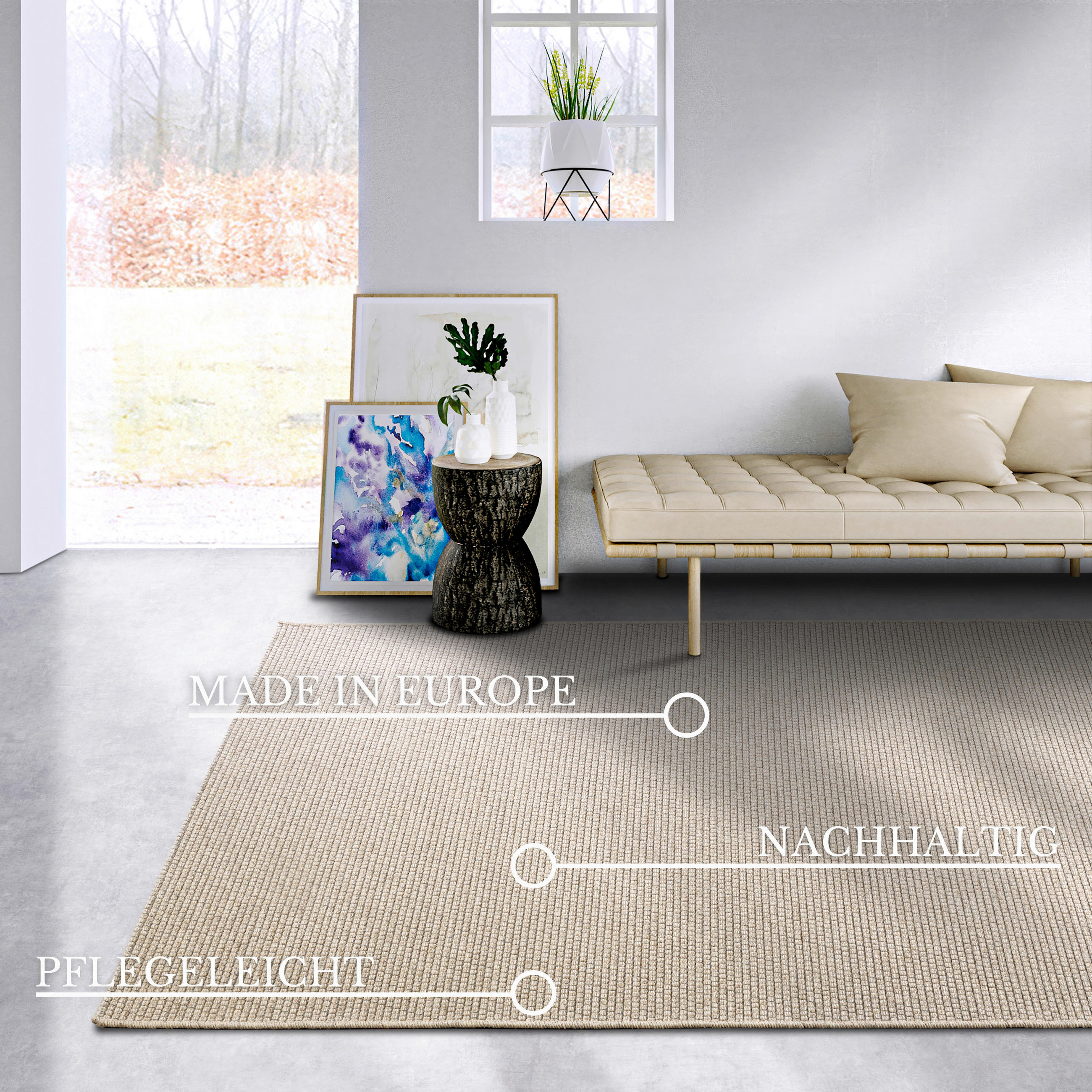 WEBTEPPICH 200/290 cm Kollektion 1843 Beige  - Beige, Basics, Kunststoff/Textil (200/290cm) - Villeroy & Boch