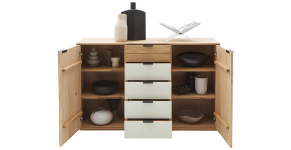 SIDEBOARD in 150/94/44 cm - Kaschmir/Eichefarben, Natur, Glas/Holz (150/94/44cm) - Valnatura