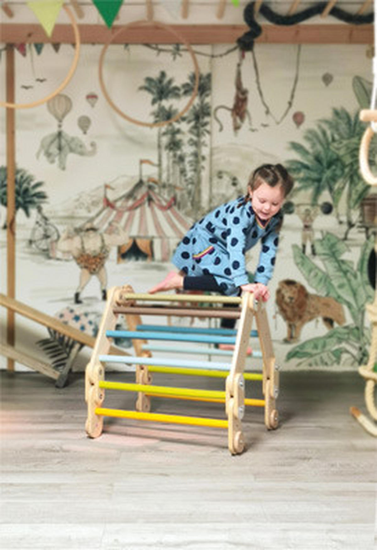 KLETTERDREIECK - Multicolor, Basics, Holz (78/60/67cm) - small foot