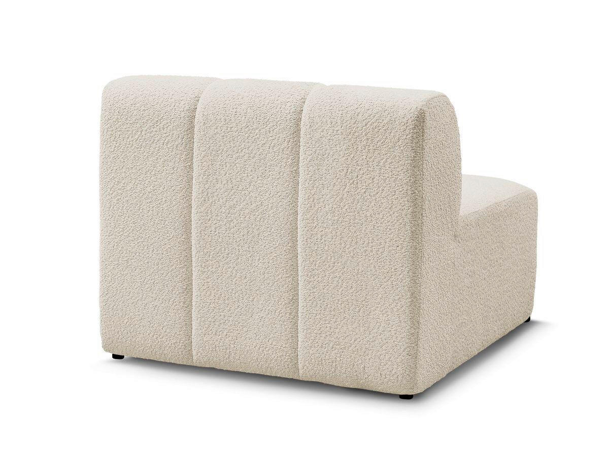 SOFAELEMENT ANNECY Bouclé Beige  - Beige/Schwarz, MODERN, Kunststoff/Textil (91/72/91cm)