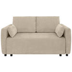 SCHLAFSOFA Chenille Beige  - Beige/Schwarz, KONVENTIONELL, Kunststoff/Textil (161/90/108cm) - Carryhome