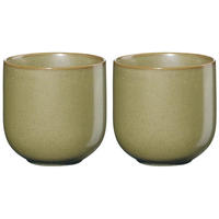 ŠÁLEK NA ČAJ porcelán keramika  - olivově zelená, Design, keramika (200ml) - ASA