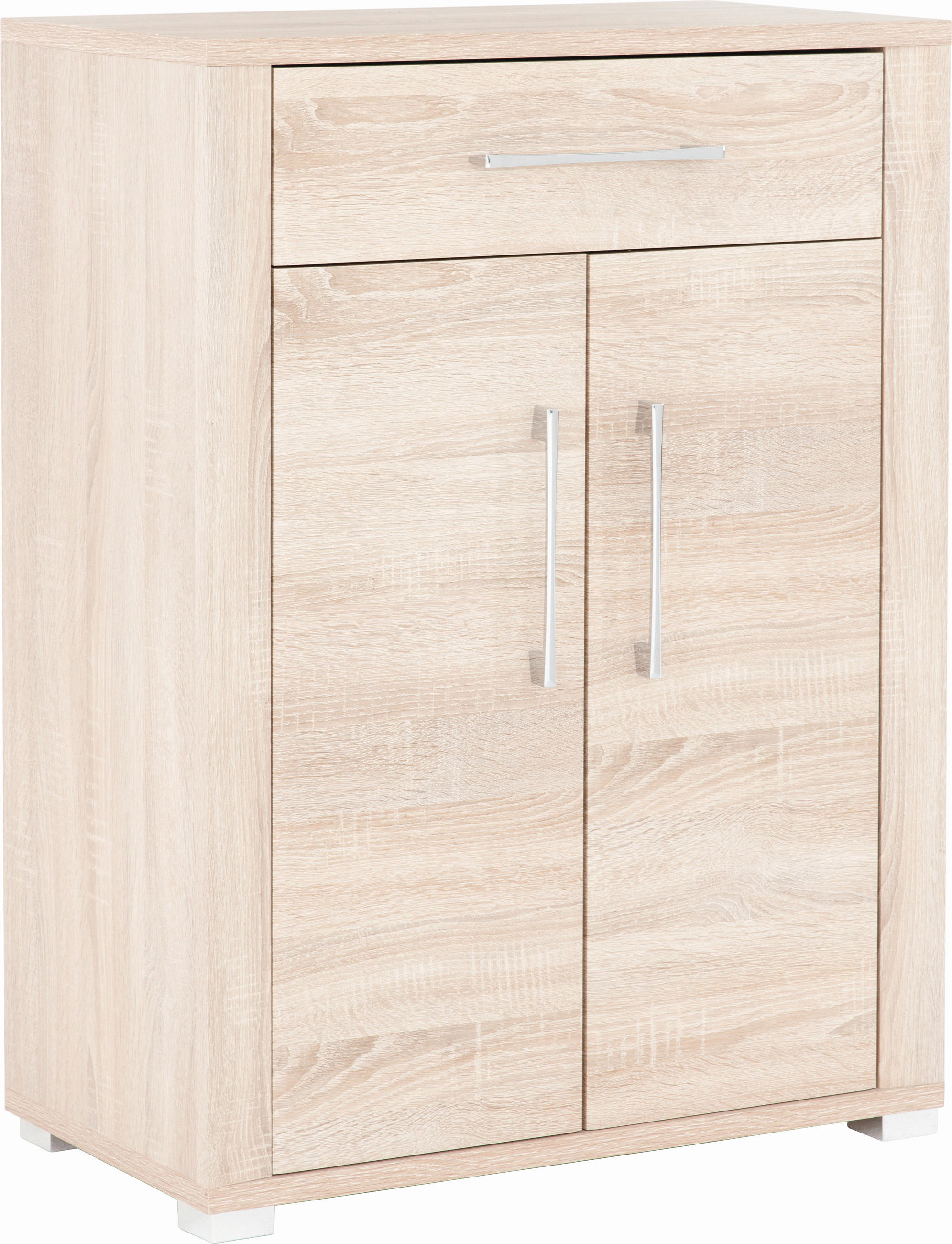 SCHUHSCHRANK  in 74/100/40 cm  - Chromfarben/Sonoma Eiche, KONVENTIONELL, Holzwerkstoff/Kunststoff (74/100/40cm) - MID.YOU
