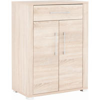 SCHUHSCHRANK  in 74/100/40 cm  - Chromfarben/Sonoma Eiche, KONVENTIONELL, Holzwerkstoff/Kunststoff (74/100/40cm) - MID.YOU