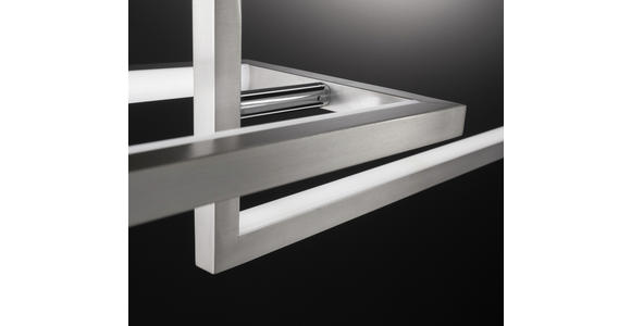 LED-HÄNGELEUCHTE 100 cm - Nickelfarben, Design, Kunststoff/Metall (100cm) - Ambiente