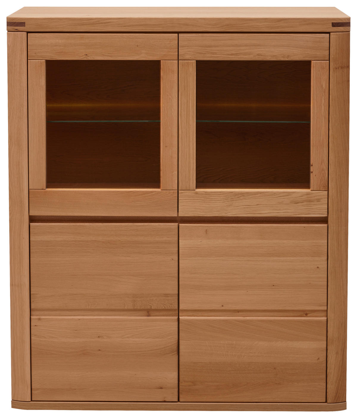 VYSOKÁ KOMODA, jádrový buk, jádrový buk, 118,4/139,6/37,7 cm - šedá/jádrový buk, Konvenční, dřevo/kompozitní dřevo (118,4/139,6/37,7cm) - Voleo