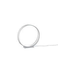 LED-TISCHLEUCHTE Musterring 45/45 cm   - Silberfarben/Weiß, KONVENTIONELL, Metall (45/45cm) - Musterring