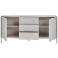 SIDEBOARD  160/75/40 cm 3 Schublade(n)  - Kaschmir, Design, Holzwerkstoff/Metall (160/75/40cm) - Carryhome