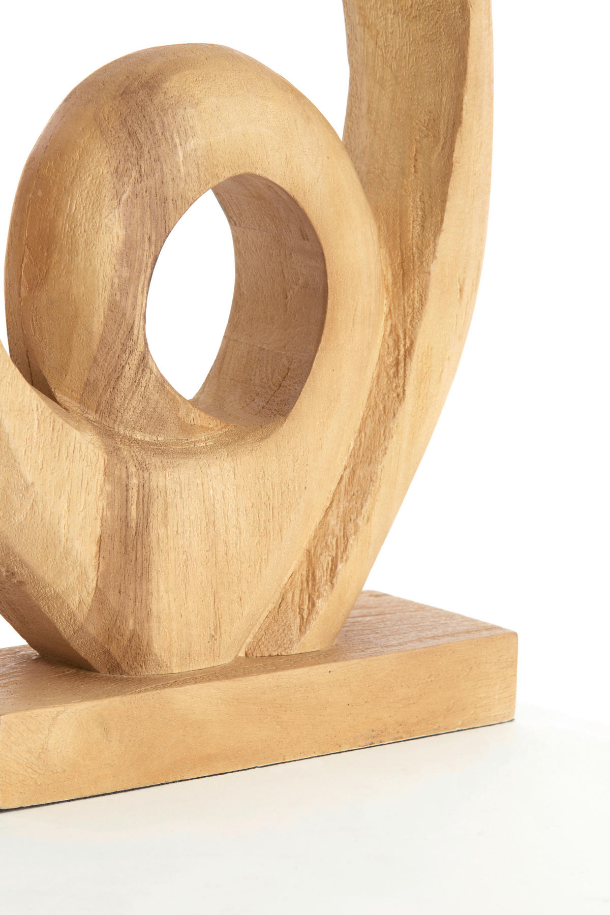 SKULPTUR - Hellbraun, Basics, Holz (9/46/30cm) - Light & Living