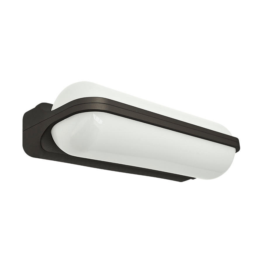LAMPĂ DE EXTERIOR CU LED - alb/gri închis, Basics, plastic (8/11/20,6cm)