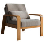FERNSEHSESSEL  mit Mikrofaser Cappuccino  - Eichefarben/Cappuccino, KONVENTIONELL, Holz/Textil (79/91/93cm) - Cantus