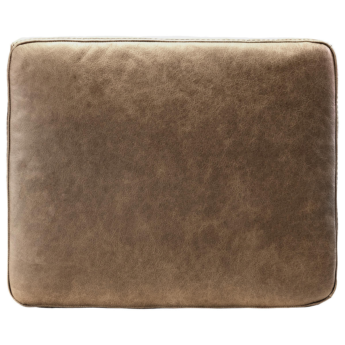ZIERKISSEN SPRING  - Graubraun, Design, Leder/Textil (52/42/7cm) - Livetastic