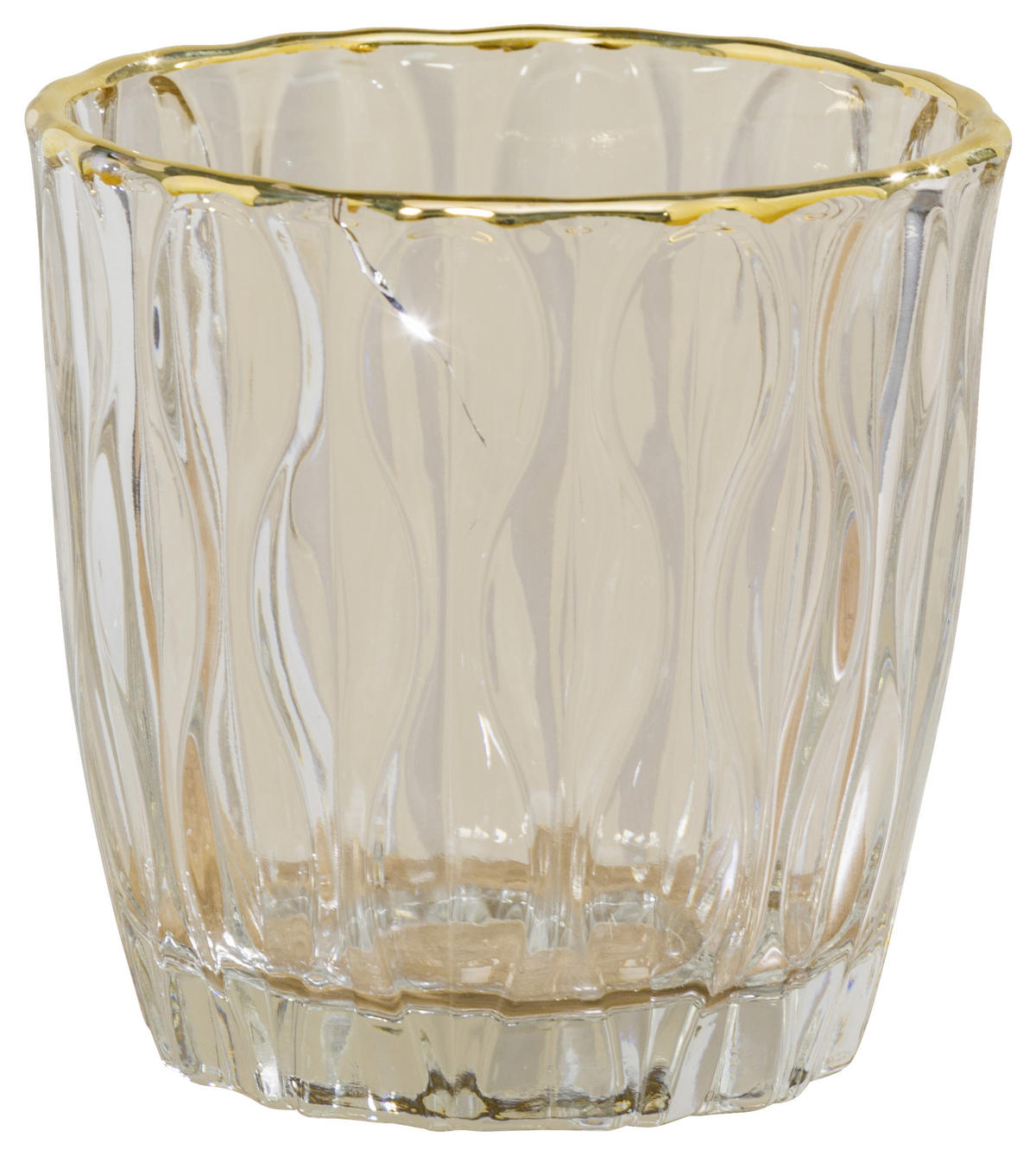 VÄRMELJUSGLAS  - guldfärgad, Lifestyle, glas (9/9cm)