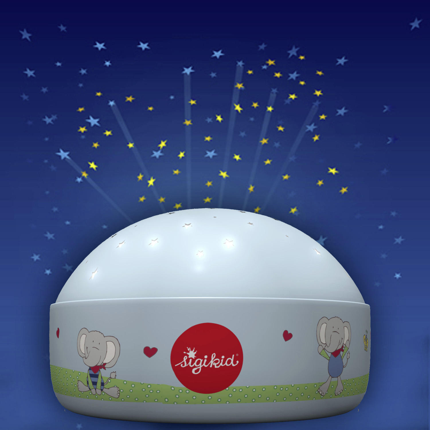 NACHTLICHT Lolo Lombardo 12/7,5 cm   - Hellblau, KONVENTIONELL, Kunststoff (12/7,5cm) - Sigikid