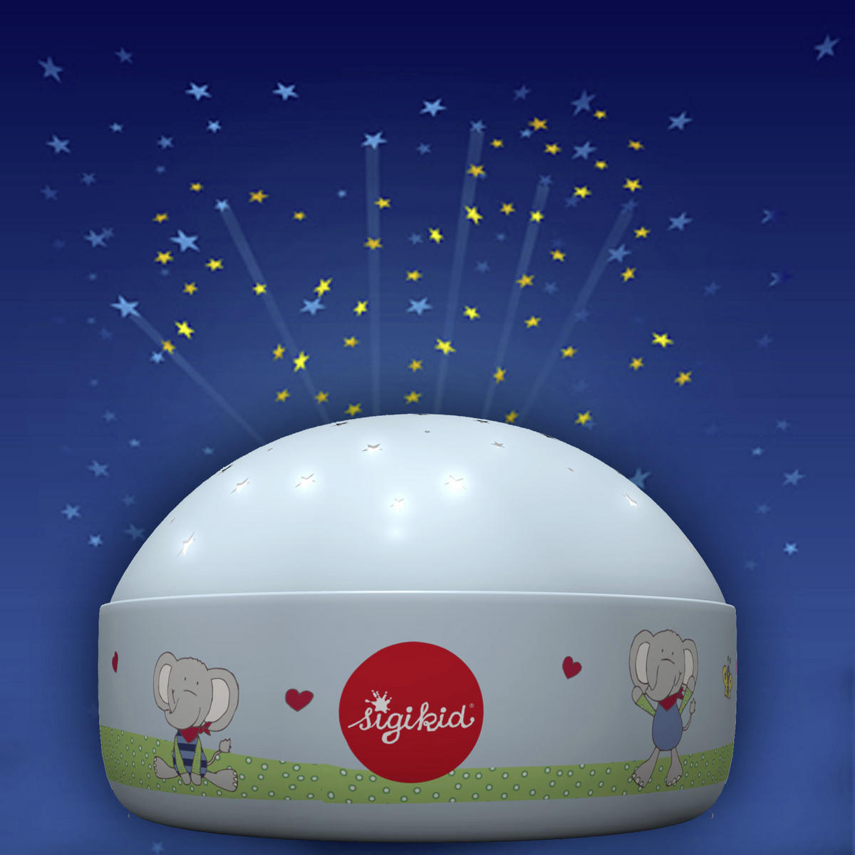 NACHTLICHT Lolo Lombardo 12/7,5 cm   - Hellblau, KONVENTIONELL, Kunststoff (12/7,5cm) - Sigikid
