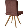 STUHL  in Chenille Holz, Textil  - Eichefarben/Rosa, Design, Holz/Textil (46/94/58cm) - Dieter Knoll