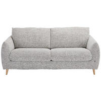SCHLAFSOFA Flachgewebe Grau  - Naturfarben/Grau, Design, Holz/Textil (205/85/103cm) - Novel