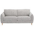 SCHLAFSOFA Flachgewebe Grau  - Naturfarben/Grau, Design, Holz/Textil (205/85/103cm) - Novel