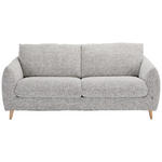 SCHLAFSOFA Flachgewebe Grau  - Naturfarben/Grau, Design, Holz/Textil (205/85/103cm) - Novel
