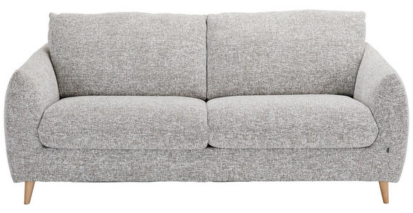 SCHLAFSOFA Flachgewebe Grau  - Naturfarben/Grau, Design, Holz/Textil (205/85/103cm) - Novel