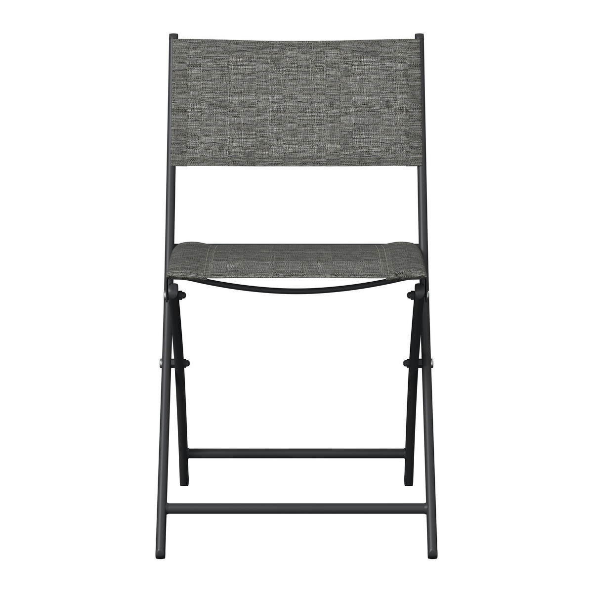 GARTENSET 5-teilig  - Dunkelgrau/Anthrazit, Basics, Glas/Textil - Xora