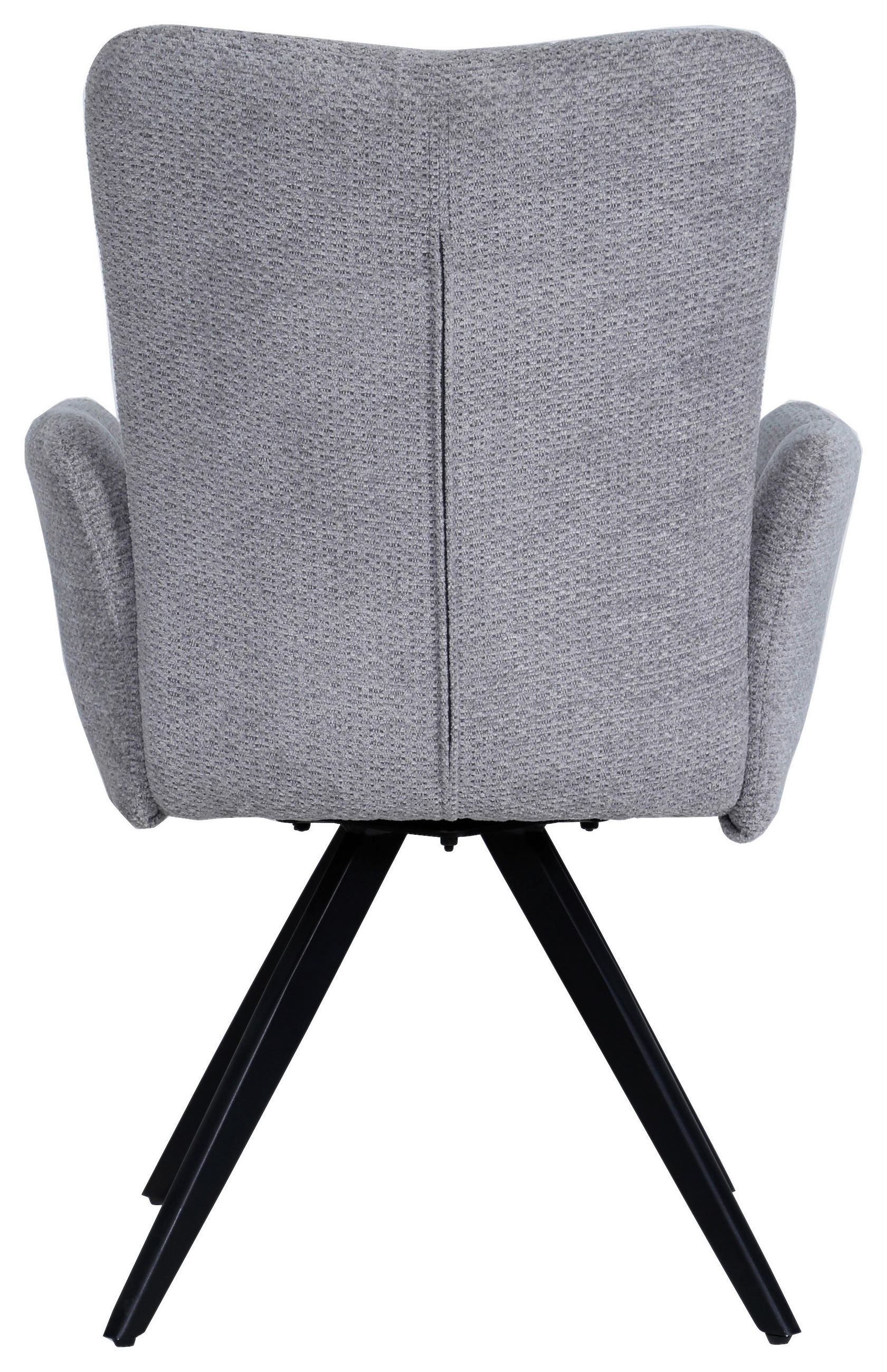 ARMLEHNSTUHL  in Eisen Bouclé  - Schwarz/Grau, MODERN, Holz/Textil (63/91/66cm) - MID.YOU