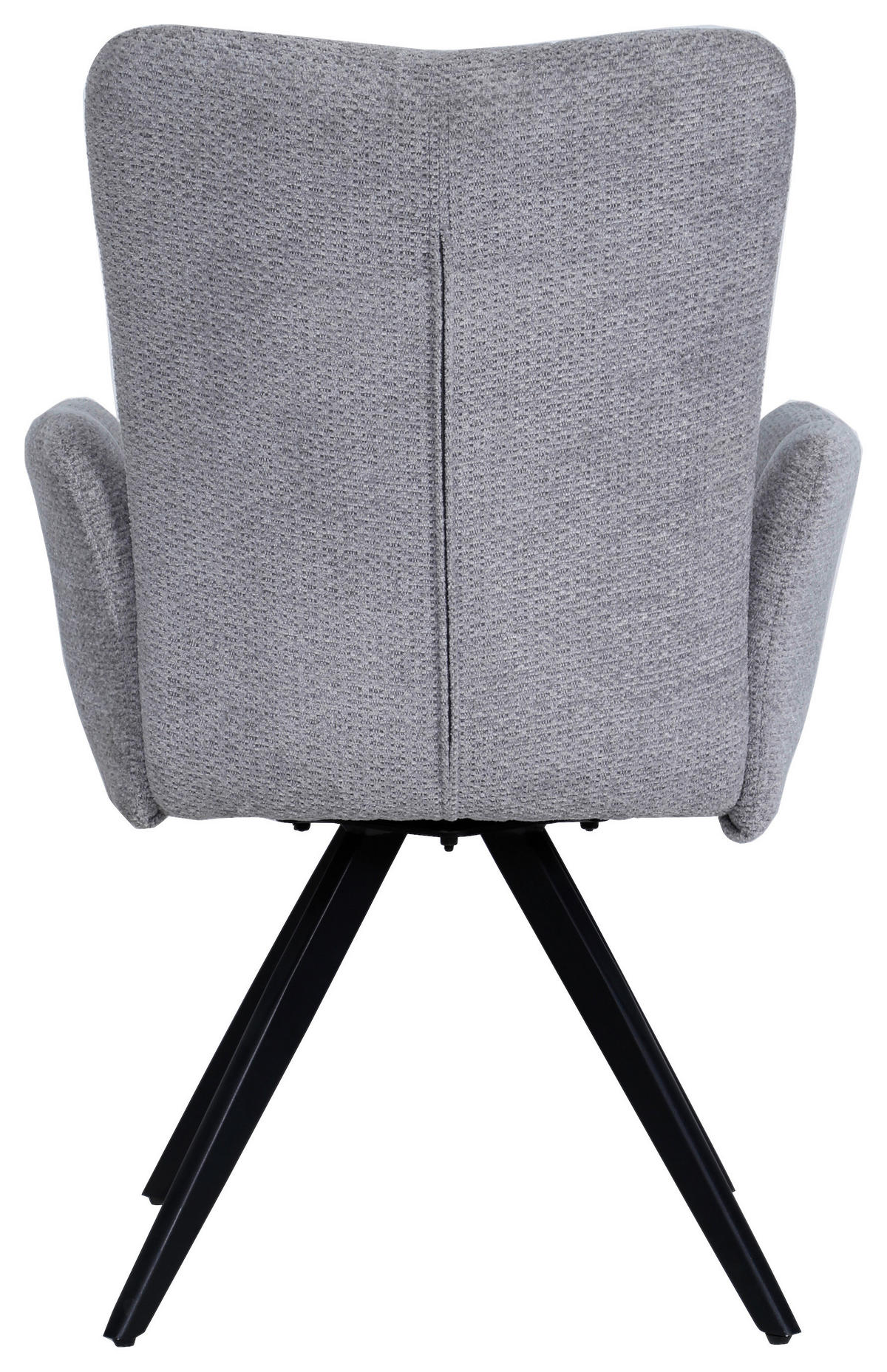 ARMLEHNSTUHL  in Eisen Bouclé  - Schwarz/Grau, MODERN, Holz/Textil (63/91/66cm) - MID.YOU